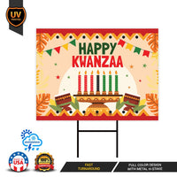 Happy KWANZA Yard Sign