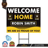 Welcome Home Yard Sign Personalized