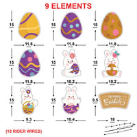 Happy Easter 2024 Yard Sign Cutouts