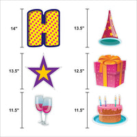 Happy Birthday Yard Sign Letters