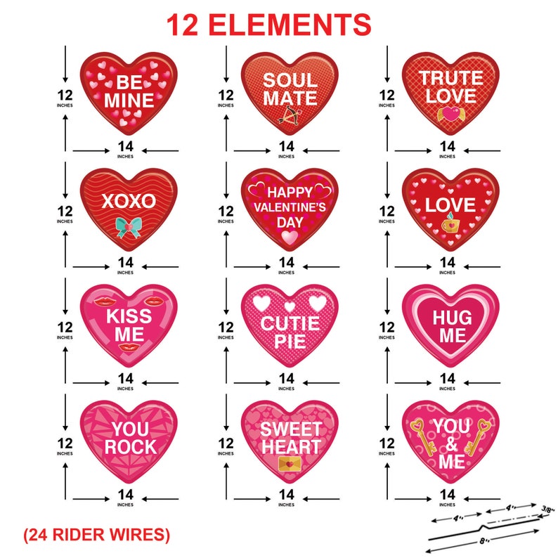 Valentines Day Yard Sign Cutouts
