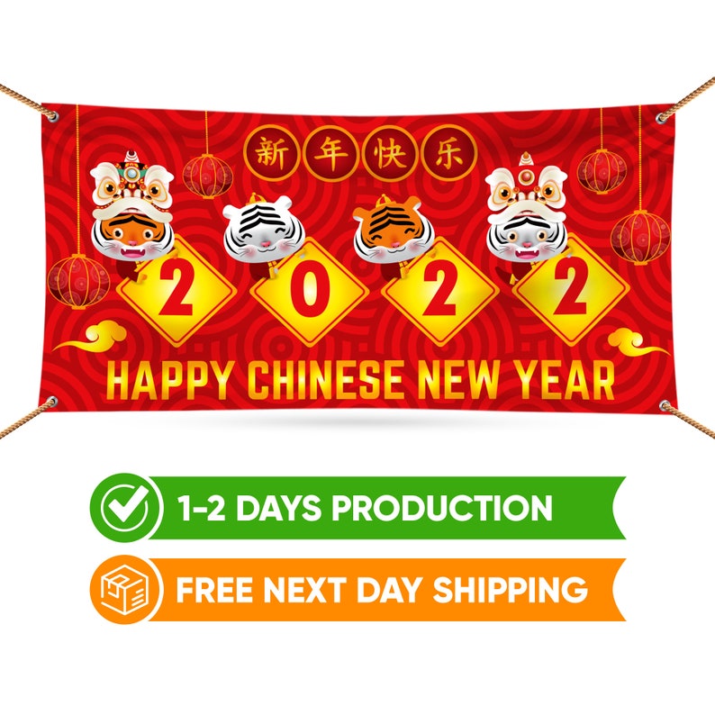 Chinese New Year Banner 2022 Sign