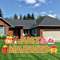 Just Married Yard Sign Letters