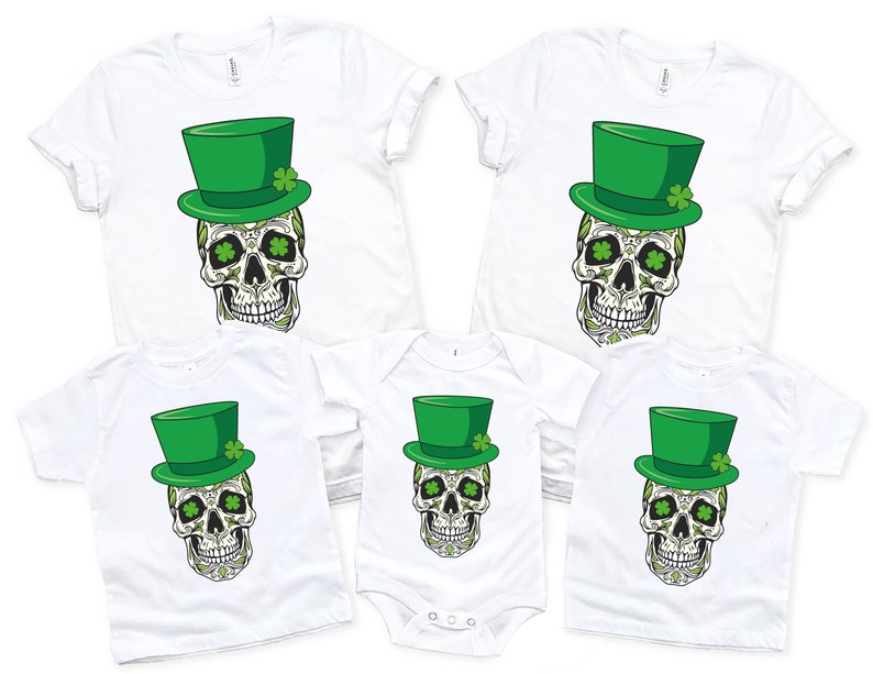 Sugar Skull St Patrick's Day T-Shirt