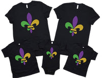 Mardi Gras Fleur De Lis T-Shirt