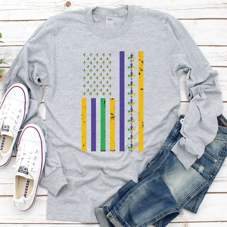 Mardi Gras Long Sleeve T-Shirt