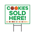 Cookies Sold Here Yard Sign