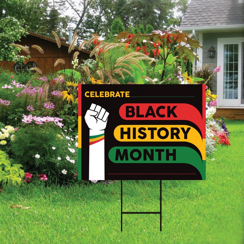 Black History Month Yard Sign