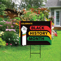 Black History Month Yard Sign