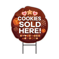 Cookies Sold Here Yard Sign
