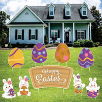 Happy Easter 2024 Yard Sign Cutouts