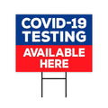 Covid Testing Available Here Yard Sign