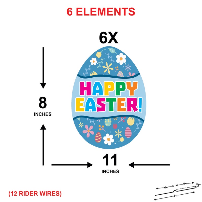 Easter Egg Yard Sign Decorations