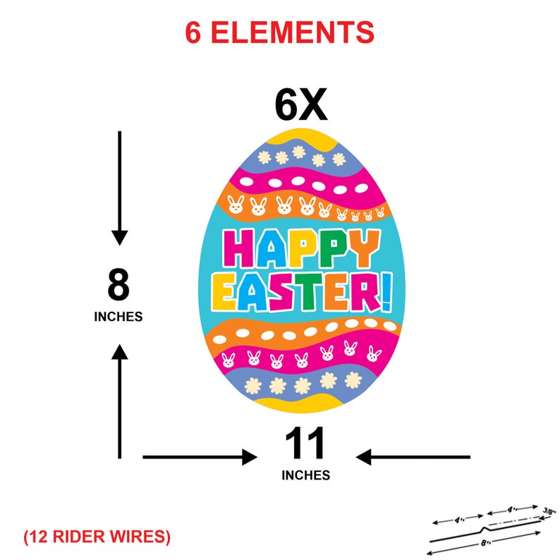 Easter 2023 Egg Yard Sign Decorations