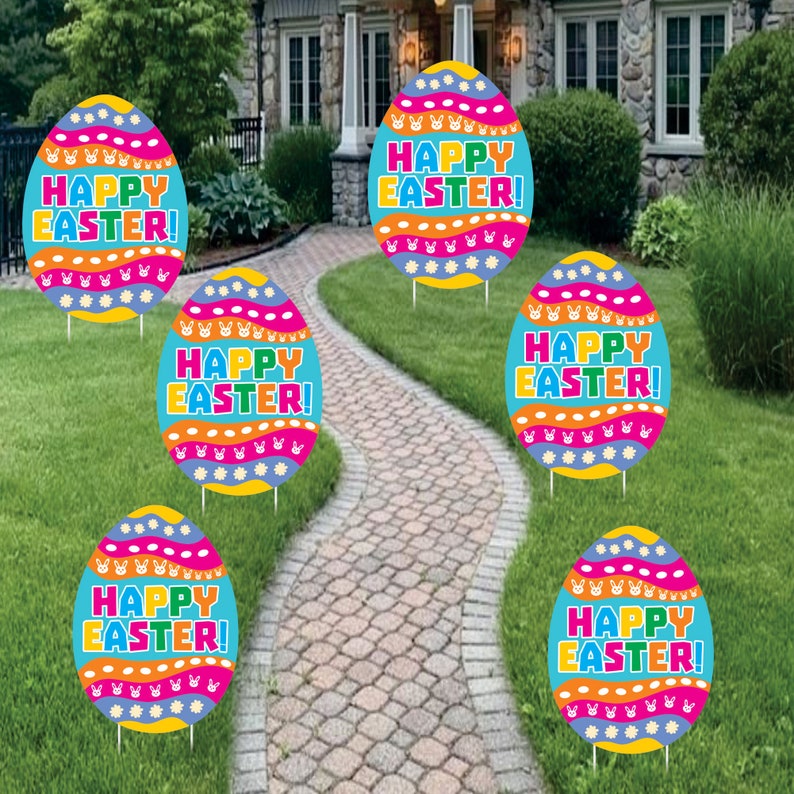 Easter 2023 Egg Yard Sign Decorations