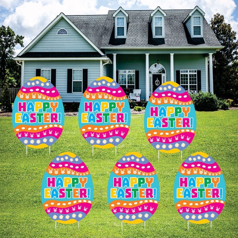 Easter 2023 Egg Yard Sign Decorations