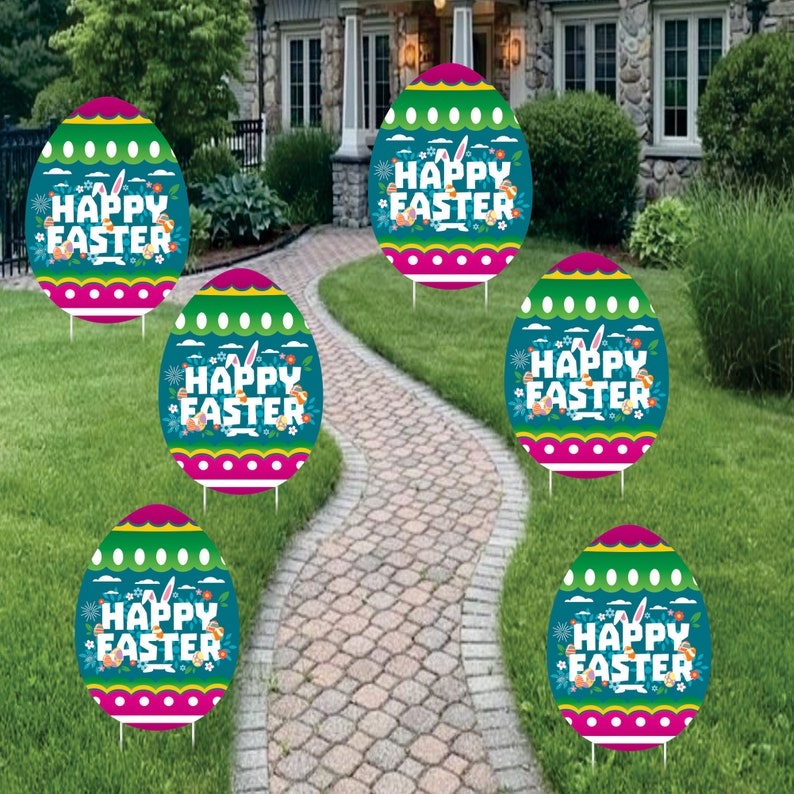 Easter Egg 2023 Yard Sign Decorations