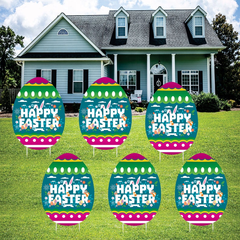 Easter Egg 2023 Yard Sign Decorations