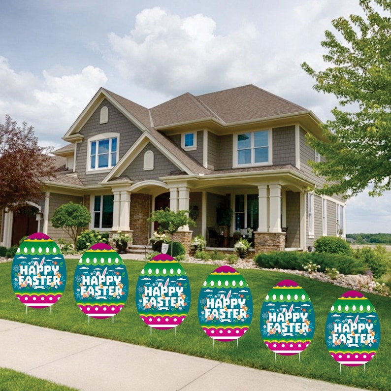 Easter Egg 2023 Yard Sign Decorations