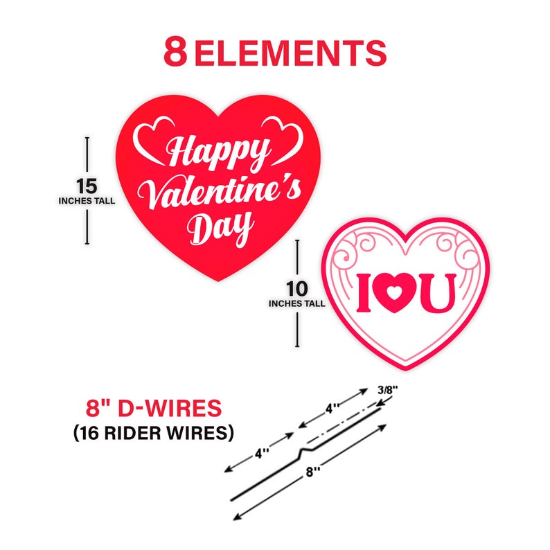 Valentines Day Yard Sign Cutouts
