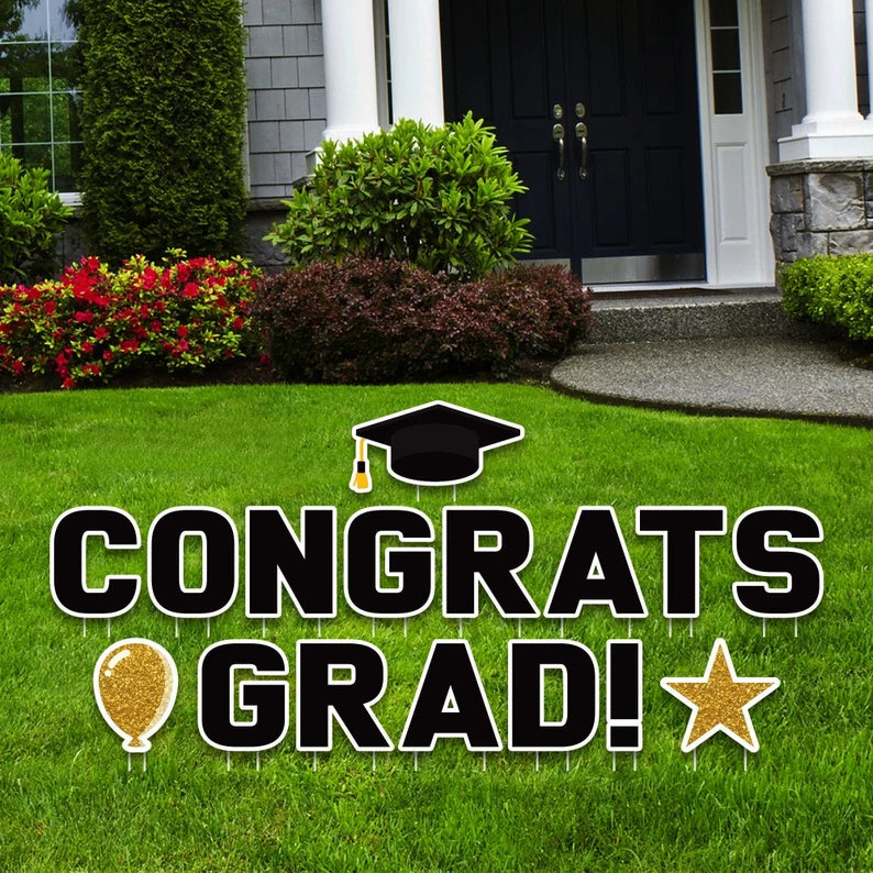 Congrats Grad Yard Sign Letters