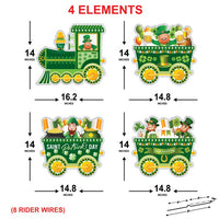 St. Patrick's Day Train Yard Sign Cutouts