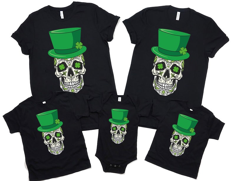 Sugar Skull St Patrick's Day T-Shirt