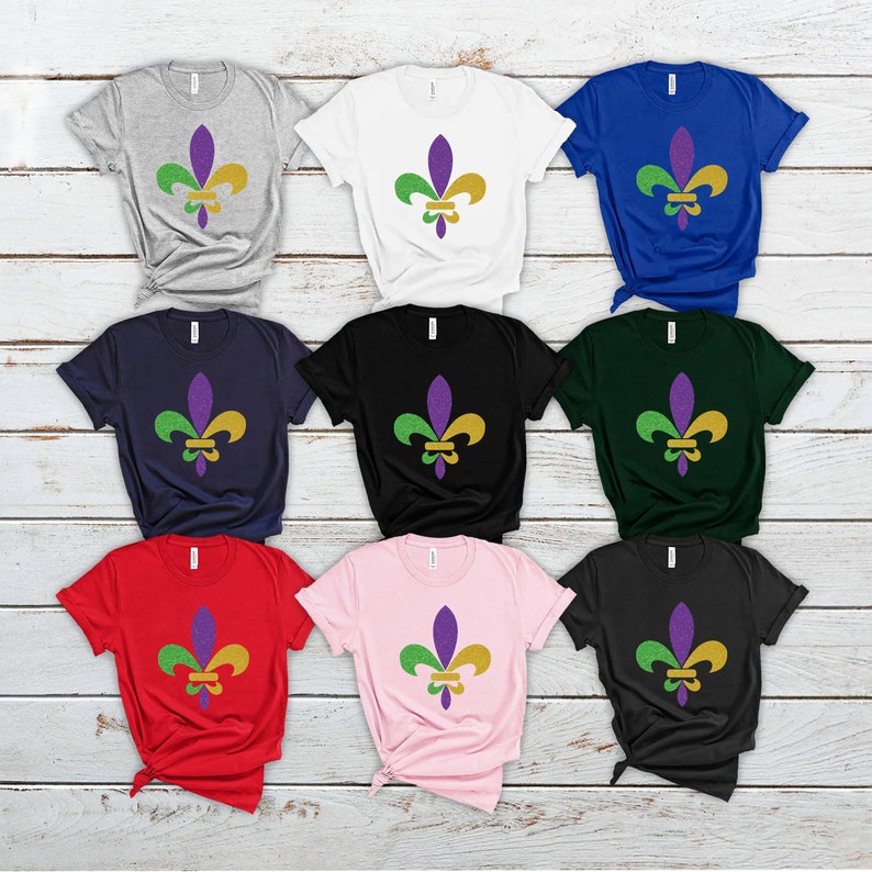 Mardi Gras Fleur De Lis T-Shirt