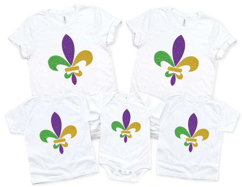 Mardi Gras Fleur De Lis T-Shirt