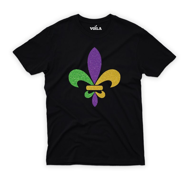 Mardi Gras Fleur De Lis T-Shirt