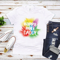 Happy Holi Family T-Shirt Personalized