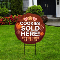 Cookies Sold Here Yard Sign
