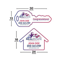 2 Pack Personalized Real Estate Marketing Closing Signs