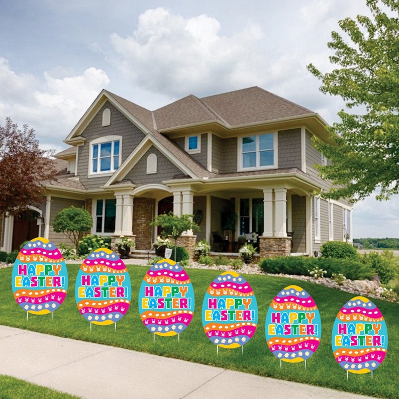 Easter 2023 Egg Yard Sign Decorations
