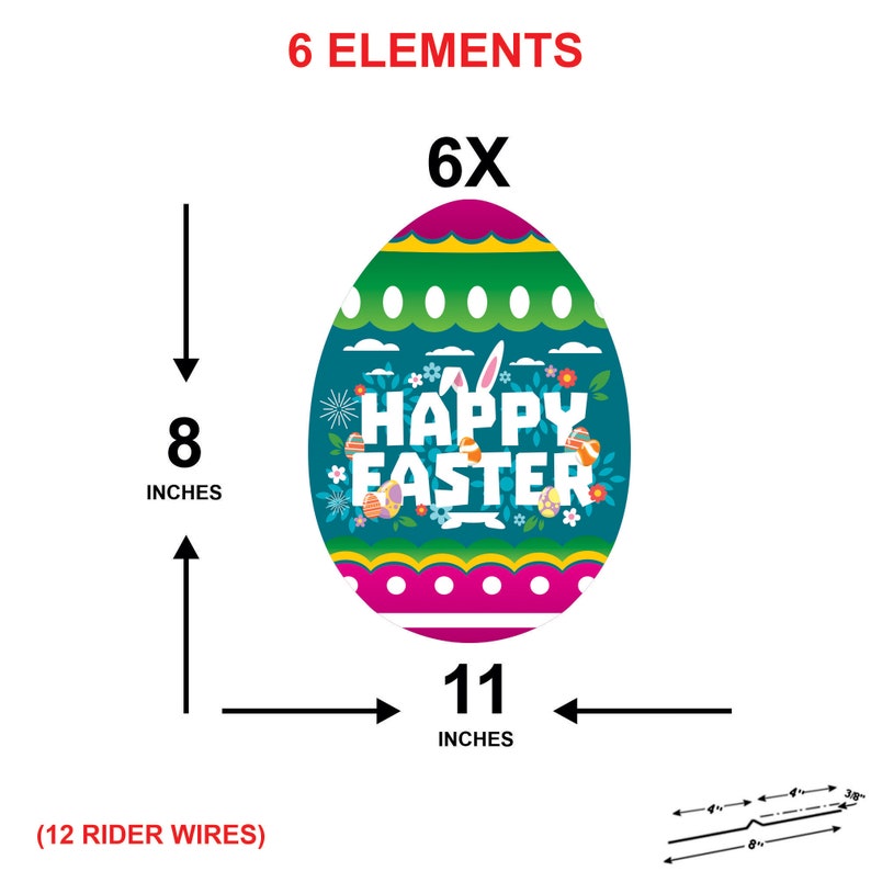 Easter Egg 2023 Yard Sign Decorations