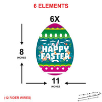 Easter Egg 2023 Yard Sign Decorations