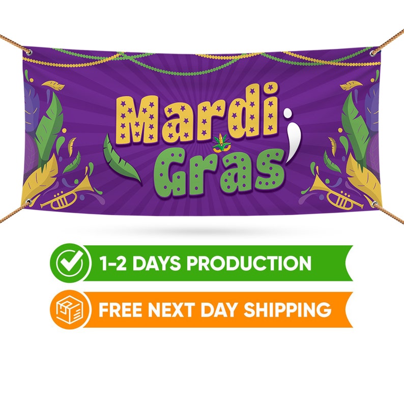 Mardi Gras Banner Sign