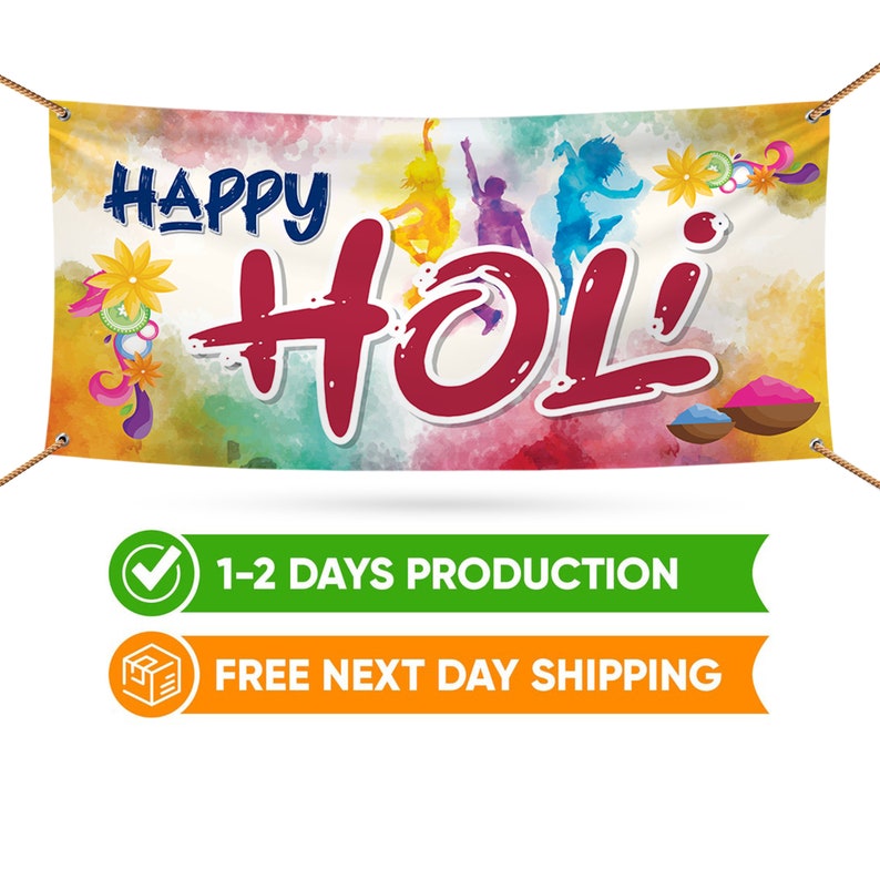 Holi Banner Sign
