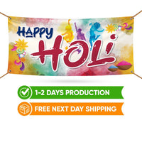 Holi Banner Sign