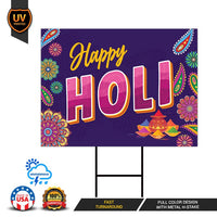 Holi Yard Sign