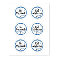 Eid Mubarak 2024 Round Stickers