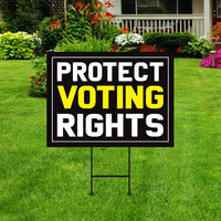 Protect Voting Rights Yard Sign