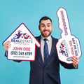 2 Pack Personalized Real Estate Marketing Closing Signs