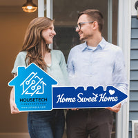 Personalized Real Estate Marketing Key Cutout Sign