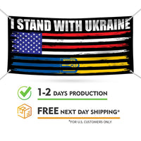 Support Ukraine Banner Sign