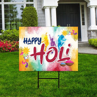 Holi Yard Sign