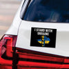 Stand With Ukraine Car Magnet