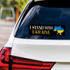 I Stand With Ukraine Sticker Vinyl Decal