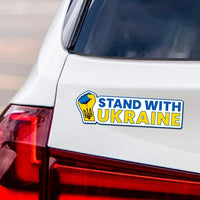 I Stand With Ukraine Car Magnet