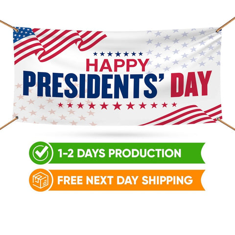 Happy Presidents’ Day Banner Sign